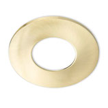 Cover Aluminium gold gebürstet für Einbaustrahler Sys-68