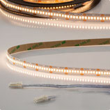 LED CRI930 MiniAMP Flexband, 24V, 6W, 3000K, 120cm, beidseitig 30cm Kabel mit male-Stecker