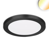 LED Aufbau/Einbauleuchte Slim Flex, 18W, schwarz, ColorSwitch 3000K|3500K|4000K