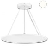 LED Office Hängeleuchte Up+Down, 20+20W, DM 61cm, weiss, UGR<19, 4000K, dimmbar