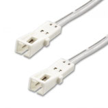 MiniAMP Anschlussbuchse female, 100cm, 2-polig, weiss, max. 3A