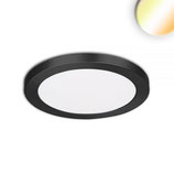 LED Aufbau/Einbauleuchte Slim Flex, 6W, schwarz, ColorSwitch 3000K|3500K|4000K