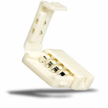 Clip-Verbinder (max. 5A) für 4-pol. IP20 Flexstripes mit Breite 10mm, Pitch-Abstand >12mm