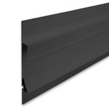 LED Trockenbauleuchte Single Curve, schwarz eloxiert 200cm