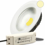 LED Reflektor Downlight 30W COB, weiss, warmweiss