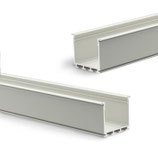 Einbauprofil WING20 Miniflansch gerade, eloxiert L: 2000mm