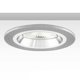 Einbaurahmen Kombi für GU10/MR16, Alu gebürstet + weiß-silber