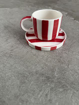 Espresso Stripes / red