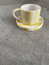 Espresso Stripes / yellow