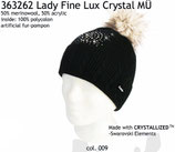 Lady Fine Lux Crystal Eisbär Mütze