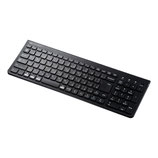 Bluetoothスリムキーボード（テンキー付き・ブラック）