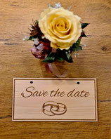 Schild "Save the date"