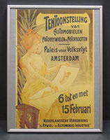 Te koop: originele reproductie RAI affiche 1903 achter glas in een aluminium lijst 30x40 cm.