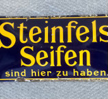 Emailschild Steinfels Seifen
