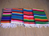 Mexikanische Sarape Decke, gestreift