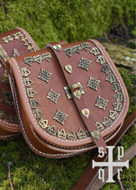 Tarsoly Tasche, Wikinger-Gürteltasche aus Leder