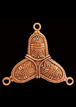 Wikinger Gewandschmuck Kleeblatt