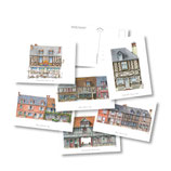 Lot de 6 cartes postales "Beuvron en Auge"
