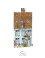 Maison porte bleu ciel - Gerberoy