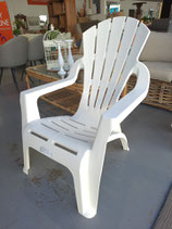 BRAND NEW Italian Made Weatherproof White Adirondack Chair - 1 Left