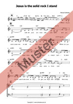 Jesus is the solid rock -Chorpartitur- DIGITAL