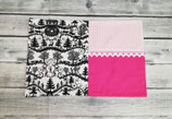Arvenkissen Scherenschnitt pink