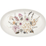 Oval Serving plate small Lilith white