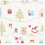 Napkin with lace Laura christmas white