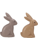 Hase Rabbit Holz braun/taupe
