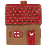 Haus Stillenat rotes Dach/braune Tür(Vorbestellung August 2024)