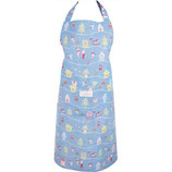 Apron Laura Christmas dusty blue