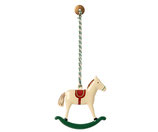 Metall Ornament Rocking Horse green 2023