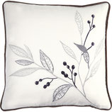 Cushion Cover Drew white with embroidery
