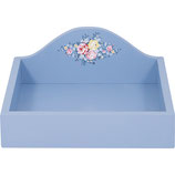 Wooden Napkin Tray Laura dusty blue