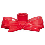 Candleholder Schleife rot