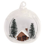 Ball Glass forrest white inside