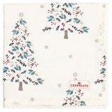 Napkin with lace Lucie xmas white