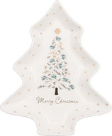 Tree plate Lucie Xmas  white