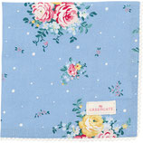 Napkin Laura dusty blue with lace