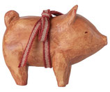 Schweinchen mit Schleife handbemalt(Vorbestellung Herbst 2025)
