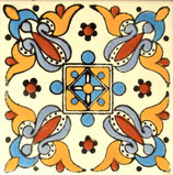 Mexikanische Fliese "Areli brillante" (10x10) #1023