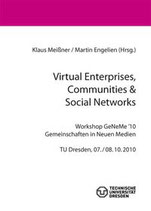 Virtual Enterprises, Communities & Social Networks