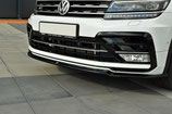 Cup Spoilerlippe Front Ansatz V.4 passend für VW Tiguan Mk2 R-Line Carbon Look