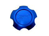 Aluminium Öldeckel passend für Subaru Impreza & Forester CNC gefräst mit STI Logo Oil Billet Caps