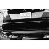 HKS Hi-Power 409 Auspuff 3" 76MM passend für Mitsubishi Lancer Evo 4 5 6 Sportauspuff Edelstahl Abgasanlage Exhaust 96-01