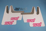 Schmutzfänger Spritzschutz passend für Subaru Impreza Classic GT WRX STI 1993-2019 Rally Flaps White Pink STI