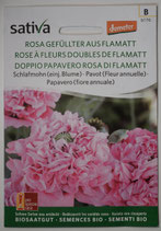 Rosa gefüllter aus Flamatt - Schlafmohn - Einjährige Pflanze