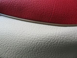 DKW Hummel TYP 102 116 Sitzbank Bezug Sitzbezug rot creme goldfarbener Keder