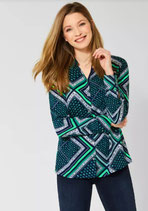 Blouse met Patchwork-patroon