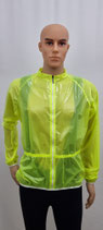 Dünne VERGE Herren Wind und Regenjacke Jacke Neongelb